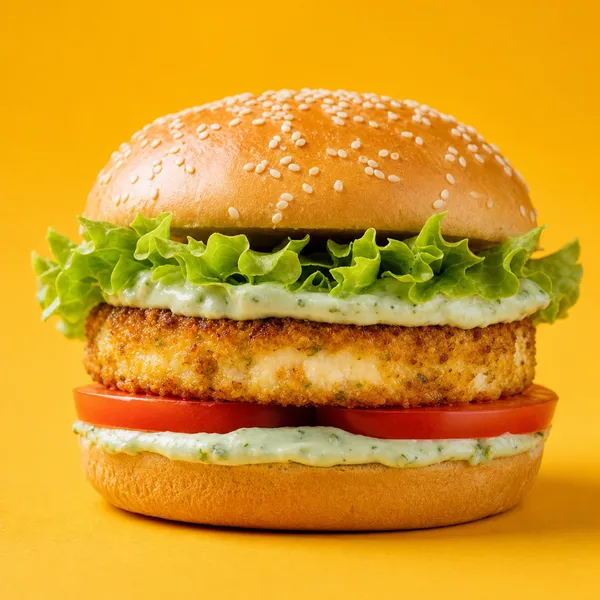 Jain Paneer Zesty Burger